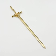 Metal Sword Broadsword Hairpin Ladies Hair Accessory – 8″ in Gold Color