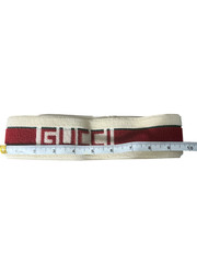 Gucci Authentic Headband Sporty Logo Stripe Size Medium, used