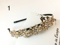 Skinny Black Headbands w/ Multi-Unique Shinny Designs(8 Options) Wedding/Casual