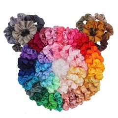 Hair Scrunchies, Satin Silk Scrunchies, Silky Curly Hair Accessories for Wome…