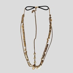 Gold Sequin Head Chain Jewelry Costume Hair Accessories