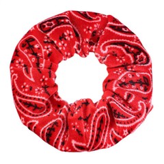 Velvet Printed Scrunchies Hairband Women Elastic Hair Bands Ponytail Rubber Band