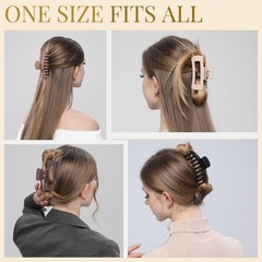 Hair Clips for Women 4.3 Inch Large Hair Claw Clips for Women Thin Thick Curly H