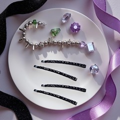 4Pcs Black Rhinestone Hair Clips – Shiny Crystal Barrettes and Bobby Pins | S…
