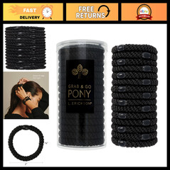 Thick Hair No-Crease Ponytail Holders – 15 Pack Neutral Tones, Damage-Free Bands