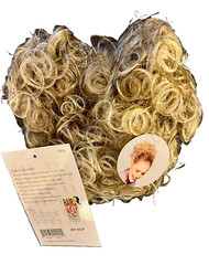 HAIRUWEAR Celebrity Signatures International Curly GOLDEN WHEAT Hair Piece W Box