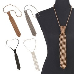 Fashion Necktie for Woman Business Meetings Pearl Necktie Handmade Neckwear