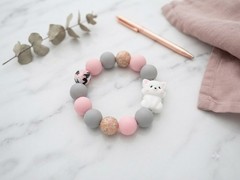 Cute Kitty Hair Tie Or Bracelet with Elastic Band