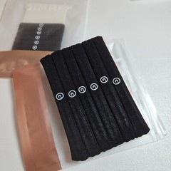 GIMME BEAUTY Hair Bands Tie Lot Packs (open – 44 Count) Long/Fine/Any-Fit Black