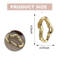1Pcs Metal Gold Hair Claw Clips, 4.3Inches Large 1 Count (Pack of 1), A