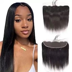 13inx4in Lace Frontal Hairline Topper 100% Real Human hair Closure, 10in~20in