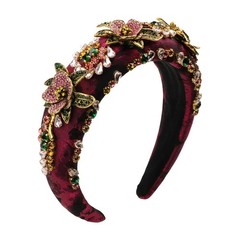 Elegant Baroque Crystal Headband for Women – Pearl Rhinestone Hair Accessory