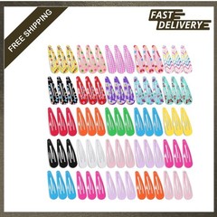 Hair Clips for Girls 130 Pcs No Slip Metal Snap Barrettes for Kids Teens Women