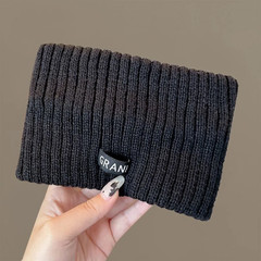 Women Winter Broadside Headband Solid Color Knitted Warm Headwrap Girls Punk Ela