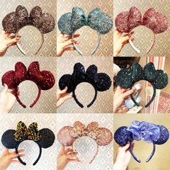 Disney Parks Sequin Loungefly Minnie Mickey Ear Rapunzel Cinderella Headband
