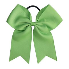 Cheer Bow Hair Bands 6 Inch Large Ponytail Ribbon Girls Headwear 2PCS Set