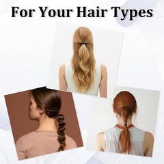 1000 Pcs Black Ouchless Elastic Hair Ties – Seamless Cotton Ponytail Holders for