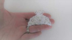 Gold or silver clear or AB crystal heart metal hair claw clip jaw clip