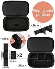 Meiiy Barber Tool Bag, Hair Clipper Bag Cutting 9x5x2.8 inches, Black-s