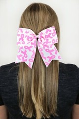 Big Cheer Bows Wholesale Hair Bow Ribbon Cheap Blanks Cancer Awareness Pink