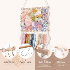 Headband Holder Hair Bows Accessories Organizer Storage Wall Hanging Decor