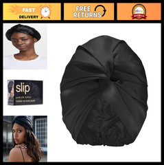 100% Mulberry Silk Turban | Ultra Soft, Gentle on Hair, Prevents Breakage & Friz
