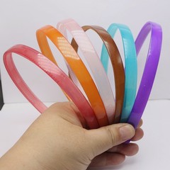 6 Mixed Jelly Color Plastic Hair Band Headband With Teeth 12mm Hair Accessories