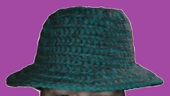 Turquoise Fantasy (Hat designed and handmade) by Glover Girl Designs