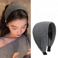 Soft Cotton Knitted Hair Bands for Women Girls Wide Headband Turban Style