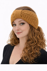 C.C Golden Camel Bow Knot Headband-CC is out of Business-LIMITED QUANTITY