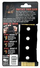 Hair Glove® Leather Starry Night with Gems Ponytail Holder Hair 4″
