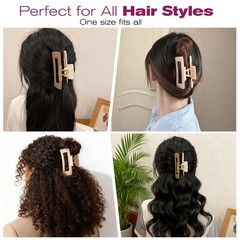 Mber 4 Pack Hair Clips 4″ Large Claw Clips for Thick Hair Thin Hair Claw Clip