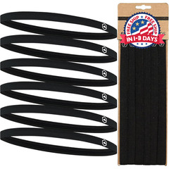 Diademas elásticas finas- Banda deportiva para el cabello para mujeres y hombres
