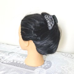 Hair Accessory – Black and White Hair Jaw Claw Clip (STS11002)