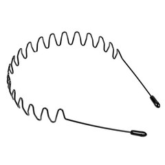 6 /1PCS Metal Hair Headband Wave Style Hoop Band Comb Sports Hairband Men Women