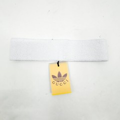 GUCCI X Adidas Sporty White / Black Printed Headband Size Small