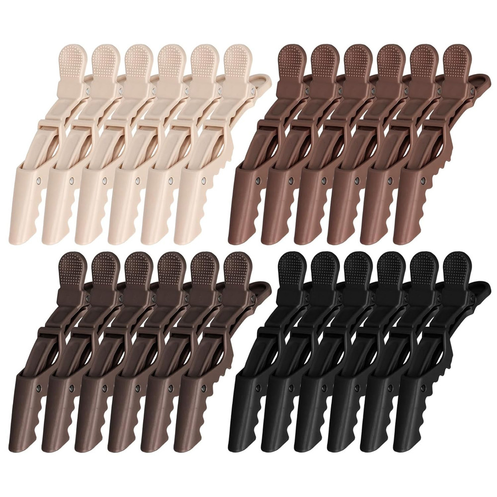 24 Pack Alligator Hair Clips for Styling Sectioning Large Salon Pro Hair Clips f