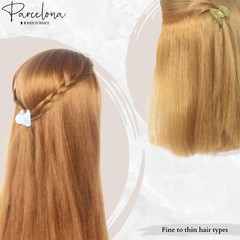 Parcelona French Chic Duo Small 1 1/4″ Celluloid Hair Claw for Women and Girls