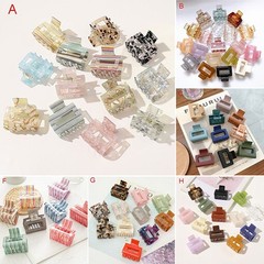 Geometric Leopard Marbling Hair Claw Clips Acetate/Arylic Hairpin BarretteClamp✔