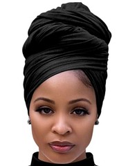 3-in-1 Stretch Head Wraps for Women – Turban,Scarf & Fashionable Hair Wraps easy