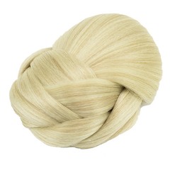 Fake Hair Braided Chignon Donut Hair Pieces Scrunchies Hair Bun For Wedding Updo