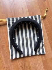 Lele Sadoughi Headband Women’s Black Satin Excellent Used Condition