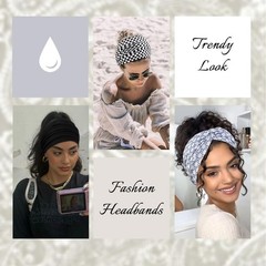 7 Inches Extra Wide Headbands for Women, 4 Packs Boho Large Turban Head Bands…