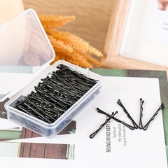 Mini Bobby Pins 150 Count 1.38 Inch Small Bobby Pins with Storage Box for Black