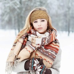Winter Warm Knitted Headband Women Girls Solid Color Elastic Hairband Headwear