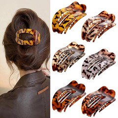 Flat Hair Clips for Women, 6 PCS Flat Claw Clips for Women, Duckbill Hair Clips