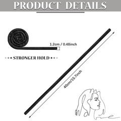 6 Pieces Iron Wire Embedded Hair Ties Dreadlocks Hair Ties for Women & Men Spira