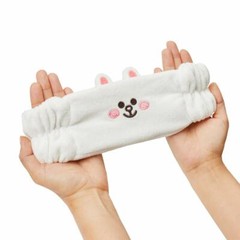LINE Friends Face Washing Microfiber Hair Band Cony Character Makeup Shower Bath