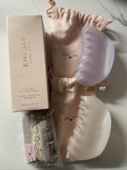 Emi Jay Set 2 Half Moon Clips, Angel Hold Styling Cream & Headband Retails $116