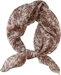 Retro Style #1 Brown Large Cotton Blend Hair Bandana Headband Head Wrap Neck